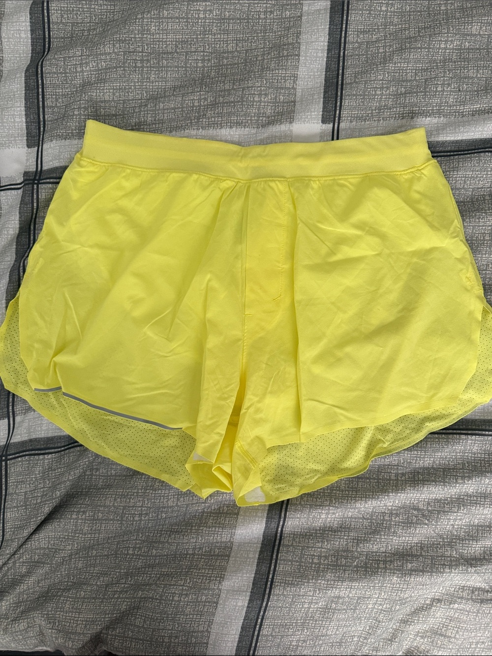 Lululemon men’s Neon Yellow Athletic Running Shorts